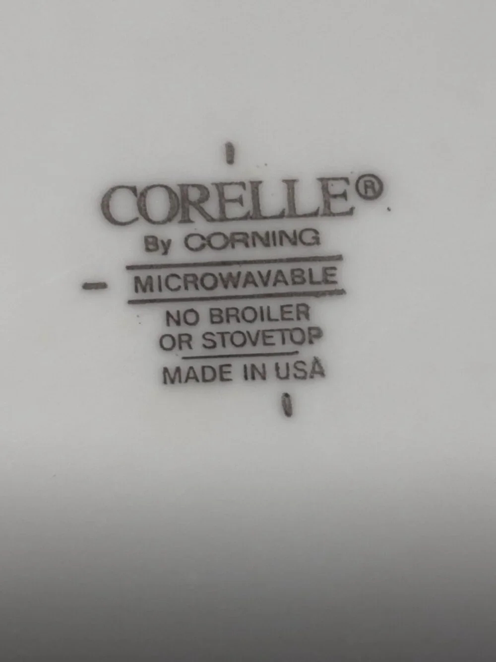Corelle By Corning White Enchantments  Swirl Serving Bowl USA Made Vintage 90s
